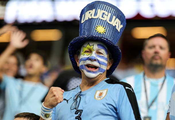 FIFA World Cup, WM, Weltmeisterschaft, Fussball 2026 - Group H - Saudi Arabia vs Uruguay Supporters of Uruguay before the FIFA World Cup 2026 group stage match Saudi Arabia against Uruguay, in Miami, USA, 15 June 2026. MIAMI United States  Copyright: xCRISTOBALxHERRERA-ULASHKEVICHx