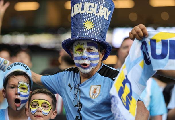 FIFA World Cup, WM, Weltmeisterschaft, Fussball 2026 - Group H - Saudi Arabia vs Uruguay Supporters of Uruguay before the FIFA World Cup 2026 group stage match Saudi Arabia against Uruguay, in Miami, USA, 15 June 2026. MIAMI United States  Copyright: xCRISTOBALxHERRERA-ULASHKEVICHx