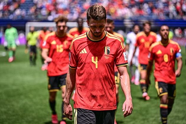 Belgium s Brandon Mechele pictured during a soccer game between Belgian national team, Nationalteam Red Devils and Egypt, on Monday 15 June 2026 in Seattle, the first game in the group stage of the FIFA World Cup, WM, Weltmeisterschaft, Fussball 2026 in the United States of America. The Diables Rouges - Rode Duivels were drawn into Group G. DIRKxWAEM  x177816088x