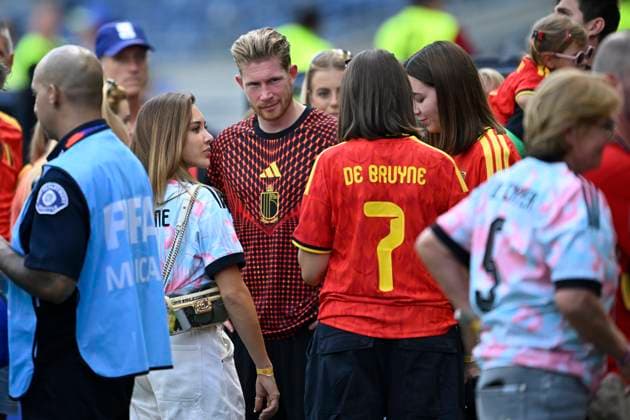 Belgium vs Egypt - 2026 FIFA World Cup, WM, Weltmeisterschaft, Fussball SEATTLE, USA - JUNE 15 : Michele Lacroix wife of De Bruyne Kevin forward of Belgium pictured during the FIFA World Cup 2026 Group G match between Belgium and Egypt at the Lumen Field stadium on June 15, 2026 in Seattle, USA, 15 06 2026 Seattle United States of America  Copyright: xNicoxVereeckenx