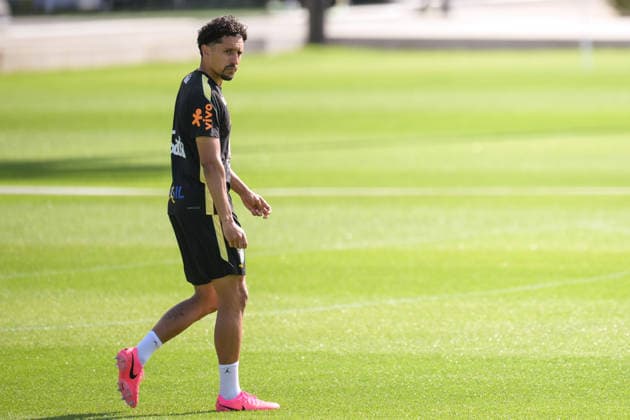Fußball, WM 2026, 20260615, Training Brasilien. Im Bild MARQUINHOS (Brasilien, 4). Morristown Red-Bull-Akademie New Jersey Vereinigte Staaten von Amerika