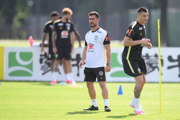 Fußball, WM 2026, 20260615, Training Brasilien. Im Bild Co-Trainer Brasilien Davide ANCELOTTI. Morristown Red-Bull-Akademie New Jersey Vereinigte Staaten von Amerika