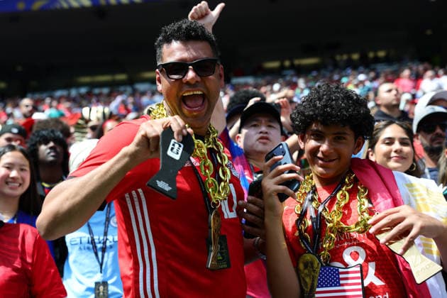 Fans during the FIFA World Cup, WM, Weltmeisterschaft, Fussball 2026 match between Belgium and Egypt at Lumen Field, Seattle, USA on 15 June 2026. Copyright: xPeterxDovganx 45070108