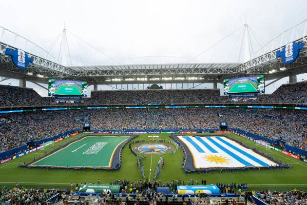 May 25, 2026, Miami Gardens, Florida, USA: Pre game ceremonies on the pitch before the World Cup Group H, Round 1 match between Uruguay and Saudi Arabia at Miami Stadium. World Cup 2026: Group H: Uruguay Vs. Saudi Arabia  - ZUMAd212 20260525_zsp_d212_028 Copyright: xRichardxDolex
