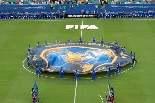 May 25, 2026, Miami Gardens, Florida, USA: Pre game ceremonies on the pitch before the World Cup Group H, Round 1 match between Uruguay and Saudi Arabia at Miami Stadium. Miami Gardens USA - ZUMAd212 20260525_zsp_d212_029 Copyright: xRichardxDolex