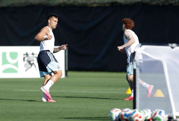 Lautaro Martinez. Entrenamiento de la Seleccion Argentina. Copa de Mundo 2026