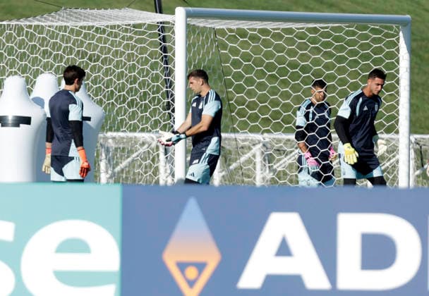 Emiliano Martinez. Entrenamiento de la Seleccion Argentina. COpa del Mundo 2026 Foto: FOTOBAIRES Copa Conmebol Libertadores
