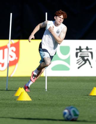 Valentin Barco. Entrenamiento de la Seleccion Argentina. Copa de Mundo 2026