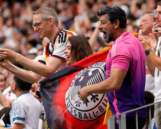 June 14, 2026, Houston, Texas, USA: Germany fans cheer during the 2026 FIFA World Cup, WM, Weltmeisterschaft, Fussball Group E match between Germany and CuraoÂßao at Houston Stadium on June 14, 2026 in Houston, Texas. Houston USA - ZUMAa325 20260614_zsa_a325_071 Copyright: xDavidxBalleringxIix