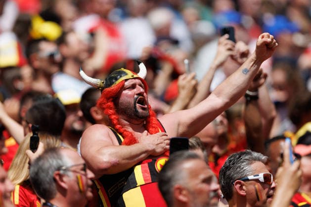 June 15, 2026, Seattle, Washington, United States of America: Belgian fans during the FIFA World Cup, WM, Weltmeisterschaft, Fussball 2026 Group F match between Belgium and Egypt at Lumen Field. Seattle United States of America - ZUMAc318 20260615_zsp_c318_005 Copyright: xJohnxCarusix