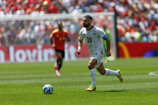 June 15, 2026, Seattle, Washington, United States of America: Mohamed Salah captain of Egypt during the FIFA World Cup, WM, Weltmeisterschaft, Fussball 2026 Group F match between Belgium and Egypt at Lumen Field. Seattle United States of America - ZUMAc318 20260615_zsp_c318_068 Copyright: xJohnxCarusix