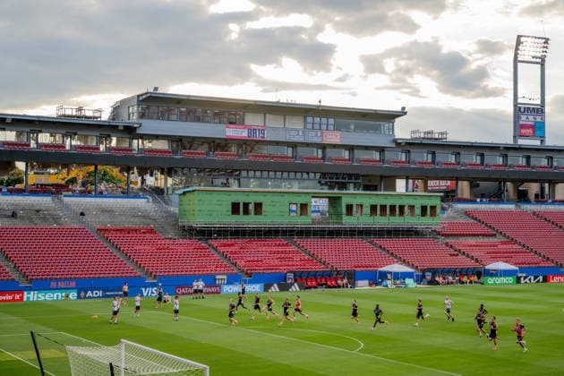 260615 Players of the Swedish national football team at a training session during day 5 of the FIFA World Cup, WM, Weltmeisterschaft, Fussball 2026 on June 15, 2026 in Dallas. Photo: Petter Arvidson BILDBYRAN kod PA PA1235 fotboll football soccer fotball vm fotbolls-vm fotball-vm fotbolls-vm 2026 fifa world cup 2026 träning practice training sverige sweden sverige a bbeng