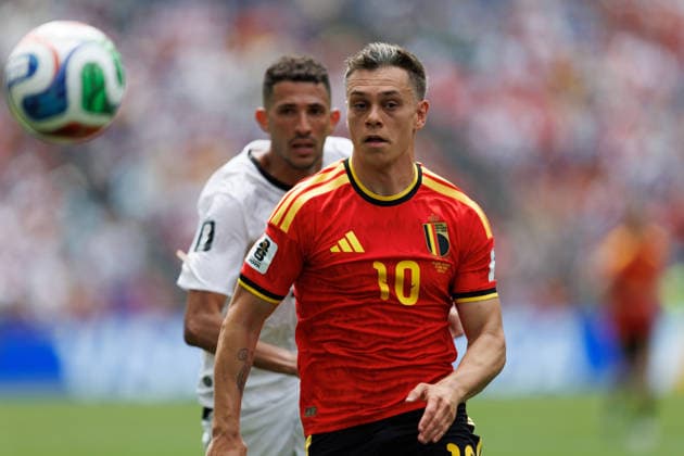 June 15, 2026, Seattle, Washington, United States of America: Leandro Trossard of Belgium during the FIFA World Cup, WM, Weltmeisterschaft, Fussball 2026 Group F match between Belgium and Egypt at Lumen Field. Seattle United States of America - ZUMAc318 20260615_zsp_c318_096 Copyright: xJohnxCarusix