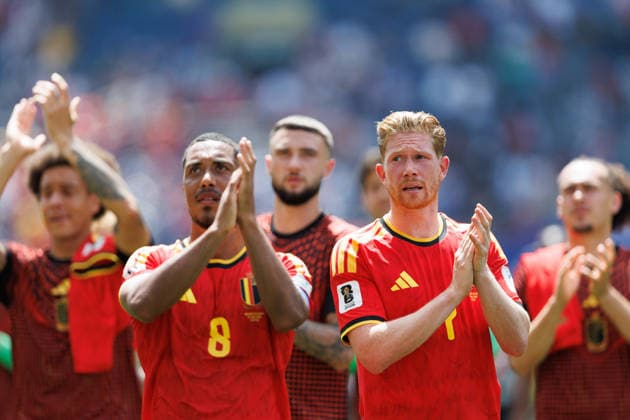 June 15, 2026, Seattle, Washington, United States of America: Belgium players salute their fans after the FIFA World Cup, WM, Weltmeisterschaft, Fussball 2026 Group F match between Belgium and Egypt at Lumen Field. Seattle United States of America - ZUMAc318 20260615_zsp_c318_134 Copyright: xJohnxCarusix