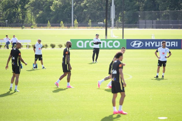 Fußball, WM 2026, 20260615, Training Brasilien. Im Bild . Morristown Red-Bull-Akademie New Jersey Vereinigte Staaten von Amerika