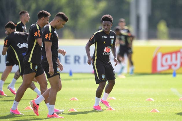 Fußball, WM 2026, 20260615, Training Brasilien. Im Bild VINICIUS JUNIOR (Brasilien, 7). Morristown Red-Bull-Akademie New Jersey Vereinigte Staaten von Amerika