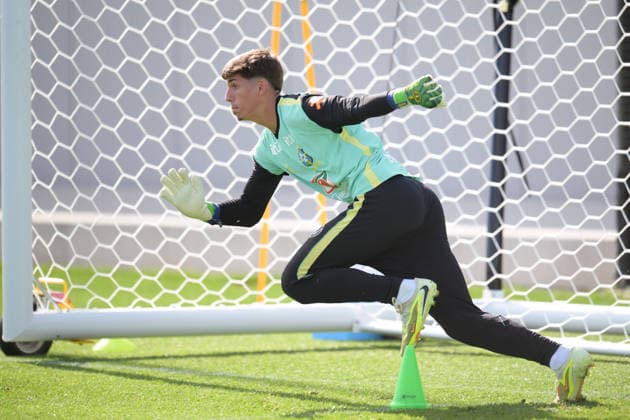 Fußball, WM 2026, 20260615, Training Brasilien. Im Bild Torwart Leo NANNETTI (Brasilien). Morristown Red-Bull-Akademie New Jersey Vereinigte Staaten von Amerika