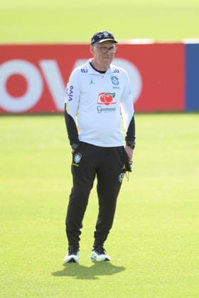 Fußball, WM 2026, 20260615, Training Brasilien. Im Bild Trainer Brasilien Carlo ANCELOTTI. Morristown Red-Bull-Akademie New Jersey Vereinigte Staaten von Amerika