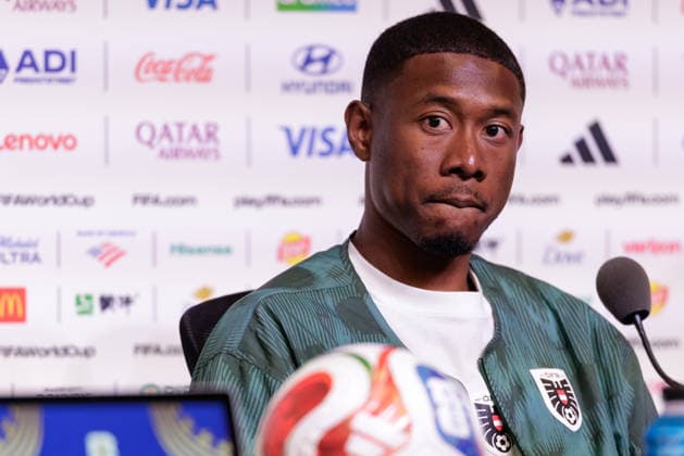 SOCCER - FIFA World Cup, WM, Weltmeisterschaft, Fussball 2026, SANTA CLARA,CALIFORNIA,USA,16.JUN.26 - SOCCER - FIFA World Cup 2026, group stage, Austria vs Jordan, preview. Image shows David Alaba (AUT).  GEPAxpictures xArminxRauthner