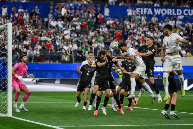 260615 Shahriyar Moghanloo of Iran during the FIFA World Cup, WM, Weltmeisterschaft, Fussball 2026 football match between Iran and New Zealand on June 15, 2026 in Los Angeles. Photo: Joel Marklund BILDBYRAN kod JM JM0824 bbeng fotboll football soccer fotball vm fotbolls-vm fotball-vm fotbolls-vm 2026 fifa world cup 2026 iran nya zeeland new zealand