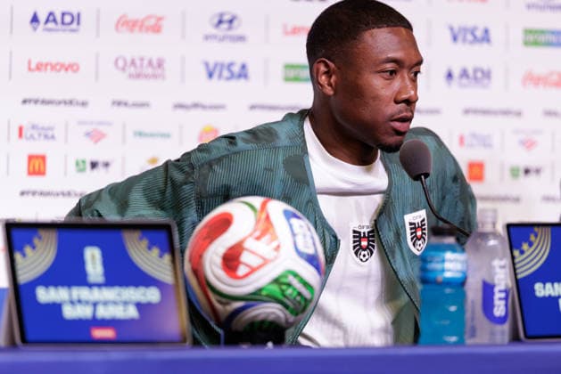 SOCCER - FIFA World Cup, WM, Weltmeisterschaft, Fussball 2026, SANTA CLARA,CALIFORNIA,USA,16.JUN.26 - SOCCER - FIFA World Cup 2026, group stage, Austria vs Jordan, preview. Image shows David Alaba (AUT).  GEPAxpictures xArminxRauthner