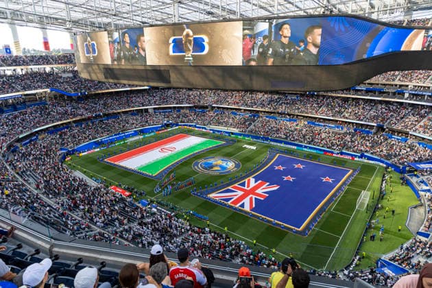 June 15, 2026, Los Angeles, California, USA: Open ceremony for the FIFA World Cup, WM, Weltmeisterschaft, Fussball Group G soccer match between the IR Iran and the New Zealand at SoFi Stadium in Inglewood, Calif., Monday, June 15, 2026. Los Angeles USA - ZUMAc68_ 20260615_zaf_c68_030 Copyright: xRingoxChiux