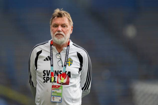 260615 Peter Loxvi Johansson, Equipment manager of the Swedish national football team at a training session during day 5 of the FIFA World Cup, WM, Weltmeisterschaft, Fussball 2026 on June 15, 2026 in Dallas. Photo: Petter Arvidson BILDBYRAN kod PA PA1235 fotboll football soccer fotball vm fotbolls-vm fotball-vm fotbolls-vm 2026 fifa world cup 2026 träning practice training sverige sweden sverige a bbeng