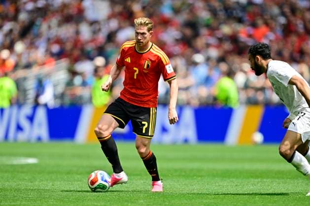 Belgium vs Egypt - 2026 FIFA World Cup, WM, Weltmeisterschaft, Fussball SEATTLE, USA - JUNE 15 : De Bruyne Kevin forward of Belgium during the FIFA World Cup 2026 Group G match between Belgium and Egypt at the Lumen Field stadium on June 15, 2026 in Seattle, USA, 15 06 2026 Seattle United States of America  Copyright: xJanxDexMeuleneirx