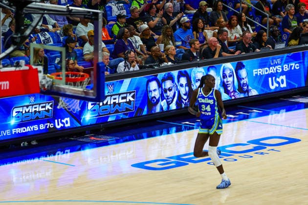 June 15, 2026, Arlington, Texas, USA: ARLINGTON, TX : Dallas Wings forward Awak Kuier (34) during their Commissioner CupÃ¢â‚¬â ¢s game the Las Vegas Aces at College Park Center in Arlington on Wednesday night. Arlington USA - ZUMAm257 20260615_zsp_m257_021 Copyright: xBrianxMcLeanx