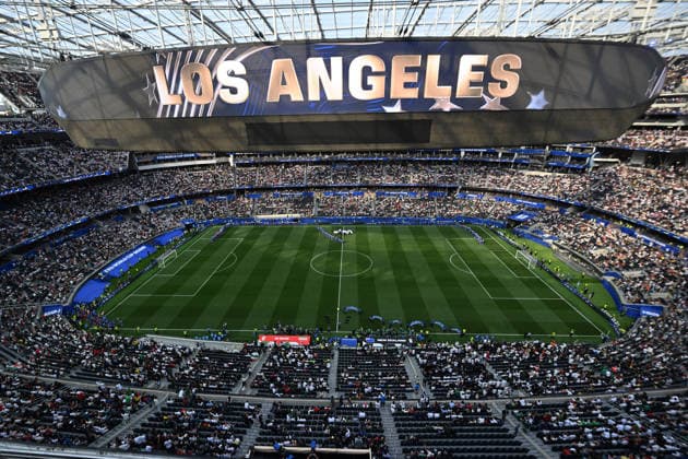 General view, New Zealand All Whites v IR Iran, Group G football match of the FIFA World Cup, WM, Weltmeisterschaft, Fussball 2026 at Los Angeles Stadium, Los Angeles, USA on Monday 15 June 2026. Photo: Andrew Cornaga Los Angeles New Zealand Copyright: xAndrewxCornaga x