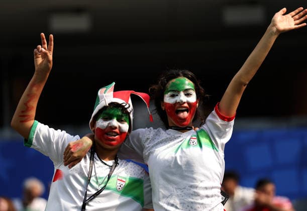 (260616) -- LOS ANGELES, June 16, 2026 -- Fans of Iran are seen before the group G match between Iran and New Zealand at the 2026 FIFA World Cup, WM, Weltmeisterschaft, Fussball at Los Angeles Stadium in Los Angeles, the United States, June 15, 2026. ) (SP)U.S.-LOS ANGELES-FOOTBALL-FIFA WORLD CUP-GROUP G-IRN VS NZL MaoxSiqian 