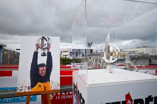 ARRIVEE VENDEE ARCTIQUE PHOTOPQR OUEST FRANCE Franck Dubray ; Les Sables-d Olonne ; 16 06 2026 ; Voile Arrivée de la Vendée Arctique aux Sables d Olonne avec l arrivée de Sam Goodchild sur Macif qui termine deuxième de la course. Il rend hommage à Charlie Dalin , mort le 11 juin 2026 a gagné le dernier Vendée Globe avec Macif. (Photo Franck Dubray) Les Sables d Olonne, France, june 16th 2026 The Vendée Arctique race has arrived in Les Sables d Olonne, with Sam Goodchild on Macif finishing second. A tribute was also paid to Charlie Dalin, who died on June 11, 2026, and won the last Vendée Globe with Macif. Les Sables-d Olonne France  Copyright: xPHOTOPQR OUESTxFRANCE MAXPPPxFranckxDubrayx 20260616OFR5768 20260616OFR5763