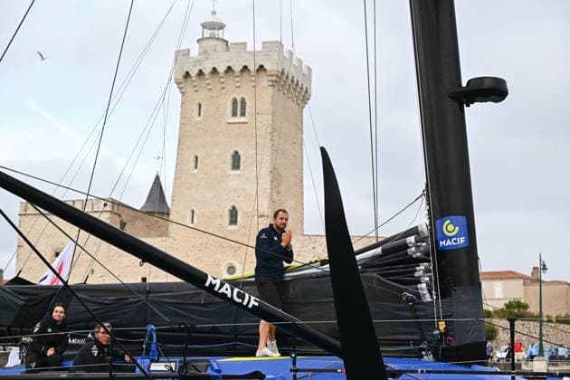 ARRIVEE VENDEE ARCTIQUE PHOTOPQR OUEST FRANCE Franck Dubray ; Les Sables-d Olonne ; 16 06 2026 ; Voile Arrivée de la Vendée Arctique aux Sables d Olonne avec l arrivée de Sam Goodchild sur Macif qui termine deuxième de la course. Les Sables d Olonne, France, june 16th 2026 The Vendée Arctique race has arrived in Les Sables d Olonne, with Sam Goodchild on Macif finishing second. Les Sables-d Olonne France  Copyright: xPHOTOPQR OUESTxFRANCE MAXPPPxFranckxDubrayx 20260616OFR5768 20260616OFR5764