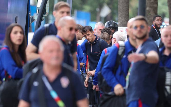 Croatia Dallas Arrival - FIFA World Cup, WM, Weltmeisterschaft, Fussball 2026 Croatia national team, Nationalteam arrive at Hotel W in Dallas, Texas, USA on June 15, 2026. ahead of the FIFA World Cup 2026 football match between England and Croatia.  SanjinxStrukic PIXSELL