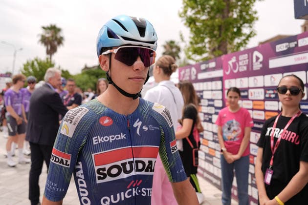 Brazil s Henrique Ribeiro Bravo of Soudal Quick-Step Devo Team during Stage 3 of the Giro Next Gen 2026, from Sibari to Villa d Agri di Marsicovetere, Italy, Tuesday, June 16, 2026.  Copyright: xMassimoxPaolone LaPressex