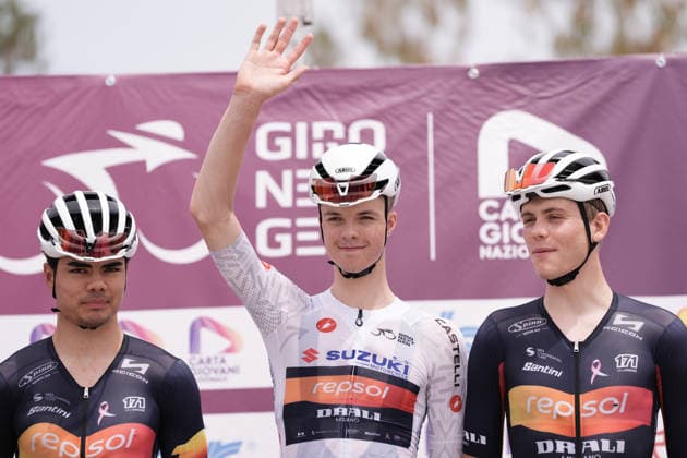 Norway s Hakon Eiksund oksnes of Team Drali - Repsol during Stage 3 of the Giro Next Gen 2026, from Sibari to Villa d Agri di Marsicovetere, Italy, Tuesday, June 16, 2026.  Copyright: xMassimoxPaolone LaPressex