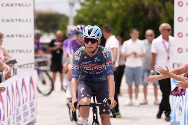 Brazil s Henrique Ribeiro Bravo of Soudal Quick-Step Devo Team during Stage 3 of the Giro Next Gen 2026, from Sibari to Villa d Agri di Marsicovetere, Italy, Tuesday, June 16, 2026.  Copyright: xMassimoxPaolone LaPressex