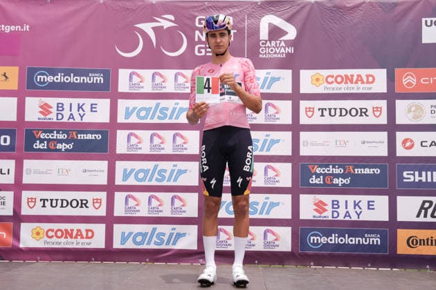 Italy s Davide Donati of Red Bull - Bora - Hansgrohe Rookies during Stage 3 of the Giro Next Gen 2026, from Sibari to Villa d Agri di Marsicovetere, Italy, Tuesday, June 16, 2026.  Copyright: xMassimoxPaolone LaPressex