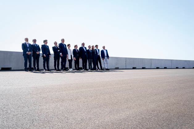 June 16, 2026, Madrid, Madrid, Spain: Jose Vicente de los Mozos, Isabel Diaz Ayuso, Jose Luis Martinez-Almeida, Louise Young, Carlos Sainz Jr. and Carlos Sainz during the presentation of the Madring F1 circuit at IFEMA on June 16, 2026, in Madrid, Spain. Madrid Spain - ZUMAa181 20260616_zaa_a181_008 Copyright: xAngelxPerezxMecax