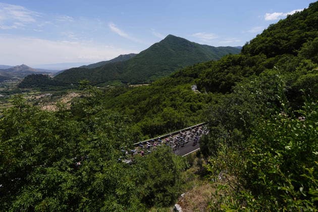 The race during Stage 3 of the Giro Next Gen 2026, from Sibari to Villa d Agri di Marsicovetere, Italy, Tuesday, June 16, 2026.  Copyright: xFabioxFerrari LaPressex