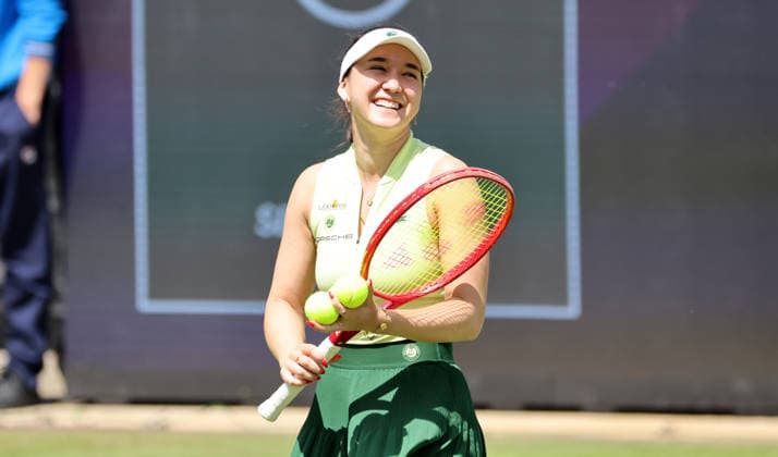 Eva Lys (GER) lacht nach Sieg gegen Magdalena Frech (POL) VANDA Pharmaceuticals Berlin Tennis Open Damen WTA, Tennis Damen 500 16.06.2026