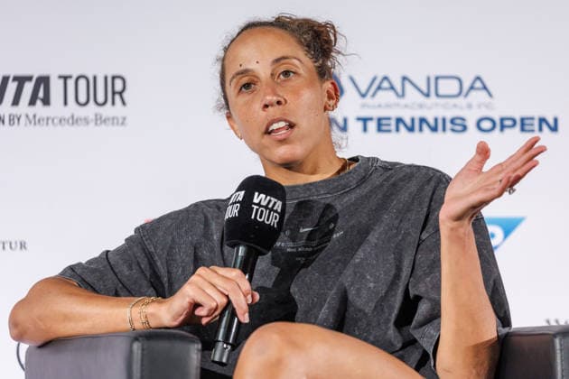 Berlin, 15.06.26, Tennis: VANDA Pharmaceuticals BERLIN TENNIS OPEN 2026 im Steffi-Graf-Stadion. Madison Keys spricht in einer Pressekonferenz. VANDA Pharmaceuticals BERLIN TENNIS OPEN 2026