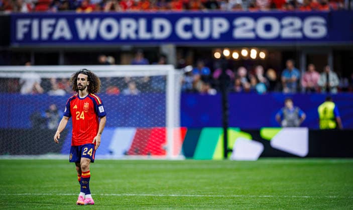 Spain vs Cape Verde - FIFA World Cup, WM, Weltmeisterschaft, Fussball 2026 - 15 06 2026 Marc Cucurella of Spain during the FIFA World Cup 2026 Group H match between Spain and Cape Verde at Atlanta Stadium on June 15, 2026 in Atlanta, Georgia Atlanta Georgia Copyright: xPGSxPhotoxAgencyx