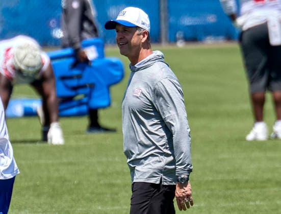 New York Giants head coach John Harbaugh during minicamp held at the Quest Diagnostics Training Center in East Rutherford, New Jersey. CSM NFL, American Football Herren, USA 2026: NY Giants Minicamp June 09  - ZUMAc04_ 20260616_zma_c04_008 Copyright: xDuncanxWilliamsx