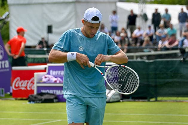 Tallon Griekspoor (NED) nachdenklich TERRA WORTMANN Open 2026, Tennis, ATP, Tennis Herren Tennis Herren 500, Turnier, Hauptfeld, 16.06.2026, TERRA WORTMANN Open 2026, Tennis, ATP, Tennis Herren 500, Turnier, Hauptfeld, 16.06.2026 Halle