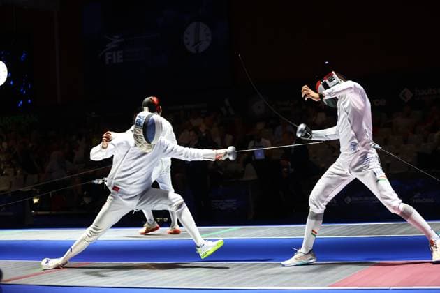 Escrime championnat d Europe PHOTOPQR LE COURRIER PICARD Haslin ; Antony ; 16 06 2026 ; 16 06 26 Championnat d Europe d escrime - épée hommes Paul Fortin (France) vs Andrasfi (Hun) 16èmes de finale Photo Fred Haslin European fencing championship in Antony, France, on June 16, 2026 Antony 92 France  Copyright: xPHOTOPQR LExCOURRIERxPICARD MAXPxHaslinx 20260616LCP6911 20260616LCP6911
