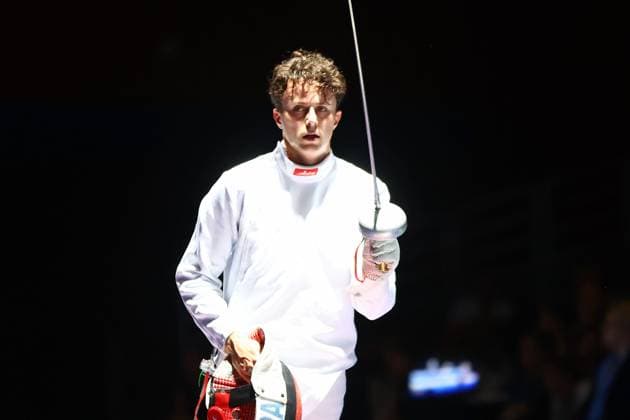 Escrime championnat d Europe PHOTOPQR LE COURRIER PICARD Haslin ; Antony ; 16 06 2026 ; 16 06 26 Championnat d Europe d escrime - épée hommes Paul Fortin (France) vs Andrasfi (Hun) 16èmes de finale Photo Fred Haslin European fencing championship in Antony, France, on June 16, 2026 Antony 92 France  Copyright: xPHOTOPQR LExCOURRIERxPICARD MAXPxHaslinx 20260616LCP6924 20260616LCP6924