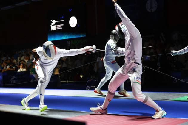 Escrime championnat d Europe PHOTOPQR LE COURRIER PICARD Haslin ; Antony ; 16 06 2026 ; 16 06 26 Championnat d Europe d escrime - épée hommes Paul Fortin (France) vs Andrasfi (Hun) 16èmes de finale Photo Fred Haslin European fencing championship in Antony, France, on June 16, 2026 Antony 92 France  Copyright: xPHOTOPQR LExCOURRIERxPICARD MAXPxHaslinx 20260616LCP6940 20260616LCP6940