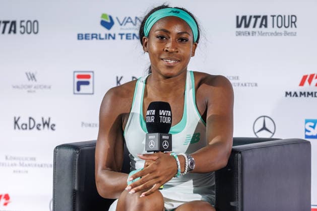 Berlin, 15.06.26, Tennis: VANDA Pharmaceuticals BERLIN TENNIS OPEN 2026 im Steffi-Graf-Stadion. Coco Gauff spricht in einer Pressekonferenz. VANDA Pharmaceuticals BERLIN TENNIS OPEN 2026
