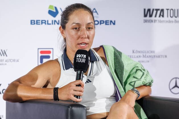 Berlin, 15.06.26, Tennis: VANDA Pharmaceuticals BERLIN TENNIS OPEN 2026 im Steffi-Graf-Stadion. Jessica Pegula spricht in einer Pressekonferenz. VANDA Pharmaceuticals BERLIN TENNIS OPEN 2026